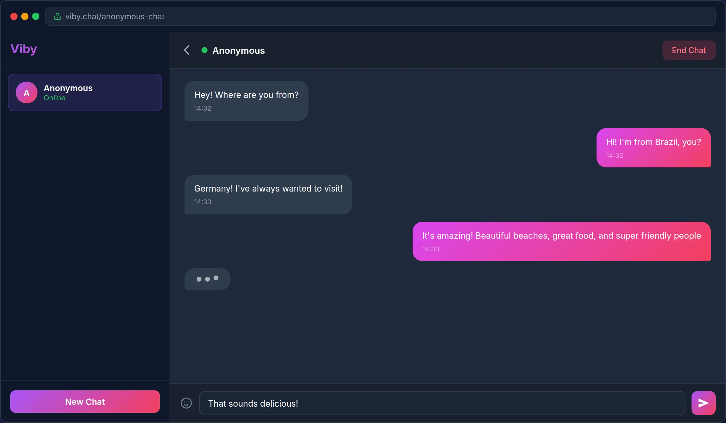 anonymous chat desktop view